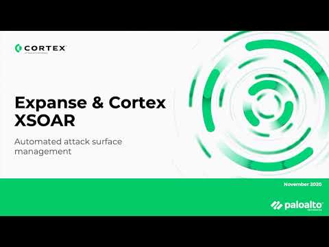 Expanse and Cortex XSOAR