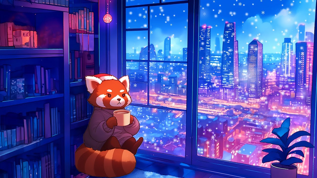 Glimmering Festive Beats 🎶 Cozy Lofi for Holiday Calm ✨ Lofi Christmas Jazz