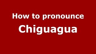How to pronounce Chiguagua