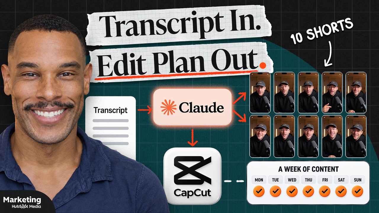 I Turned a 40-Minute Recording Into a Week of Content With Claude + CapCut