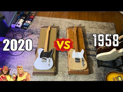 1958 Fender Esquire VS 70th Anniversary Fender Esquire. (Brand New vs Brand Old)