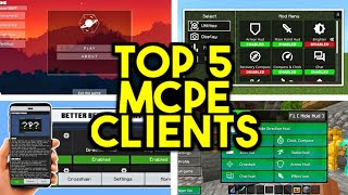 Top 5 Clients For Minecraft Bedrock 1.20! (FPS BOOST)