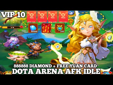 Dota Arena AFK Idle P-Server - VIP 10 + Free Yuan Card + 88888 DM