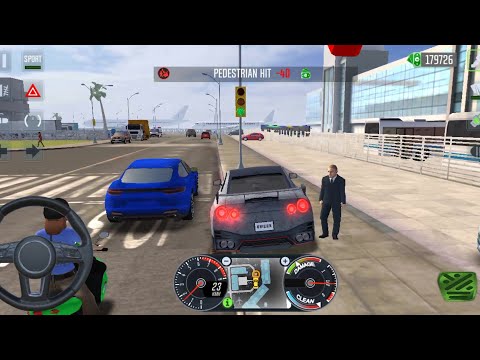 Taxi Sim 2022 Evolution: Driving Hypercar with Gullwing Doors - Android gameplay