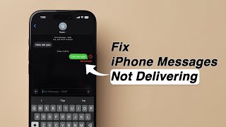 How To Fix iPhone Messages Not Delivering