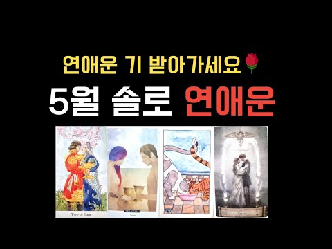 [타로] 연애운 "기" 받아가세요🌹 역대급 5월 솔로 연애운 리딩🙌 설레는 연애 출발!!! 🚗