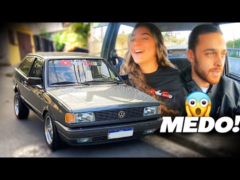 LEVEI MINHA IRMÃ PRA ANDAR DE GOL QUADRADO TURBO 🚀 - QUASE CHOROU