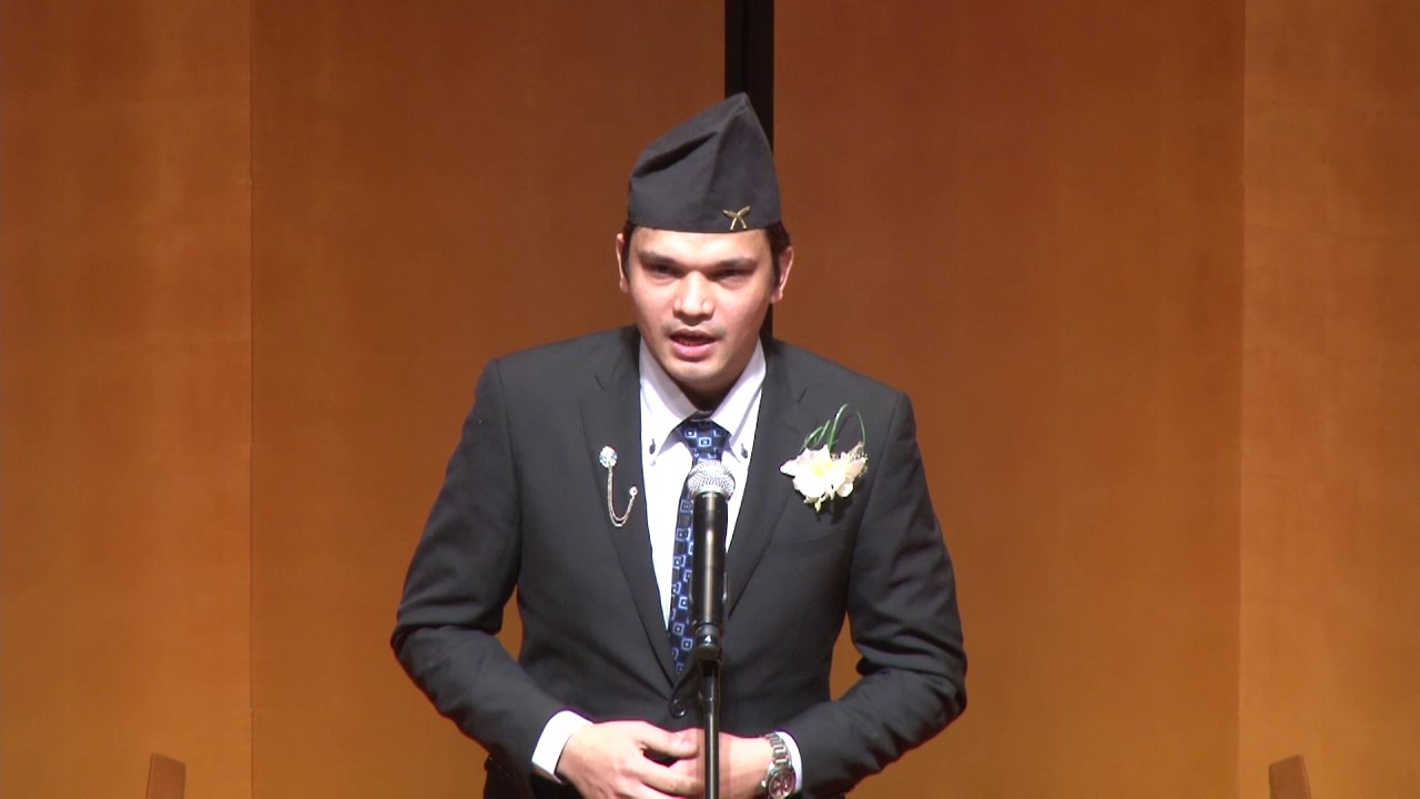 【第6回 全日本留学生 日本語スピーチコンテスト】外務大臣賞 ：シバラル　ブサルさん