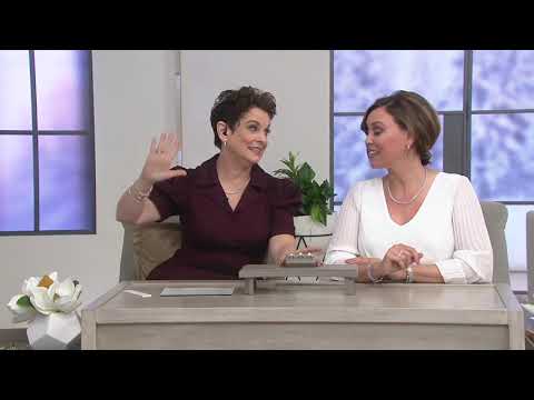 Diamonique Split Shank Solitare Ring, Sterling Silver on QVC