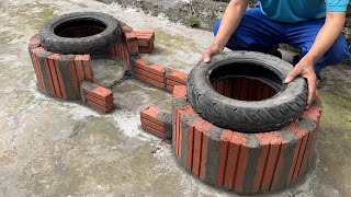 Construction Diy - An Stove Designed With Three Fire Throats Burners Multi Uses