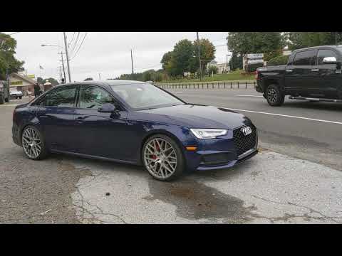 B9 S4 Stock Exhaust with Silencers Removed