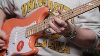Video thumbnail for SOUNDCHECK | Squier Sonic Bronco Bass Tahitian Coral  | Gear4music Guitars by Gear4music Guitars