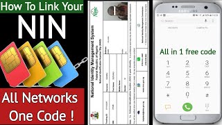 How To Link NIN For Free In 1 MINUTE - One Code To Link Any Network With Your NIN - Ovampa