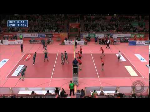 TV Rottenburg - CV Mitteldeutschland 3:2 (21:25, 23:25, 25:16, 25:15, 15:10)