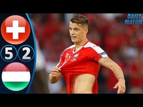 Switzerland vs Hungary 5-2 - All Goals & Highlights - 07/10/2017 HD