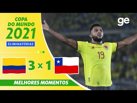 Gols e lances de Colômbia x Chile