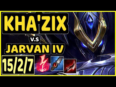 SELFMADE (KHA'ZIX) vs JARVAN IV - 15/2/7 KDA JUNGLE CHALLENGER GAMEPLAY - EUW