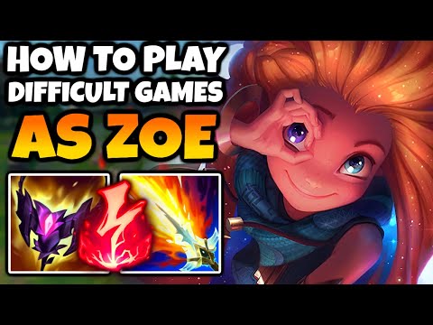 This is how I play HARD GAMES as ZOE in HIGH ELO