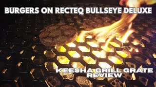 Burgers on Recteq Bullseye Deluxe 🍔 | Keesha Cast Iron Grat