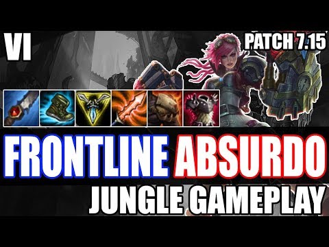 A BUILD QUE TANKA MUITO E TE DÁ UM POTENCIAL DE BURST ABSURDO - VI JUNGLE GAMEPLAY