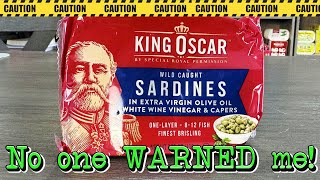 King Oscar white wine vinegar & capers sardines!