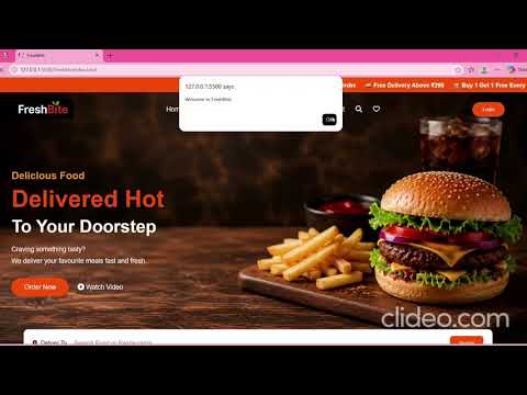FreshBite | Online Food Ordering Website | HTML CSS JavaScript Project