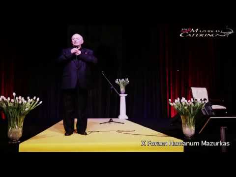 X Forum Humanum Mazurkas-Bohdan Łazuka-"one man show"-the audience of the "Zeus" MCC hall bursts ...