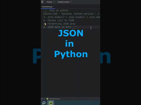 JSON in Python #python #shorts