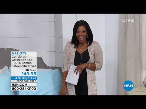HSN | Concierge Collection Bedding 02.08.2019 - 07 AM