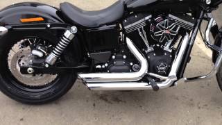 2014 Harley Davidson Dyna Street Bob FXDB Vance and Hines Shortshots w/ Std buffle