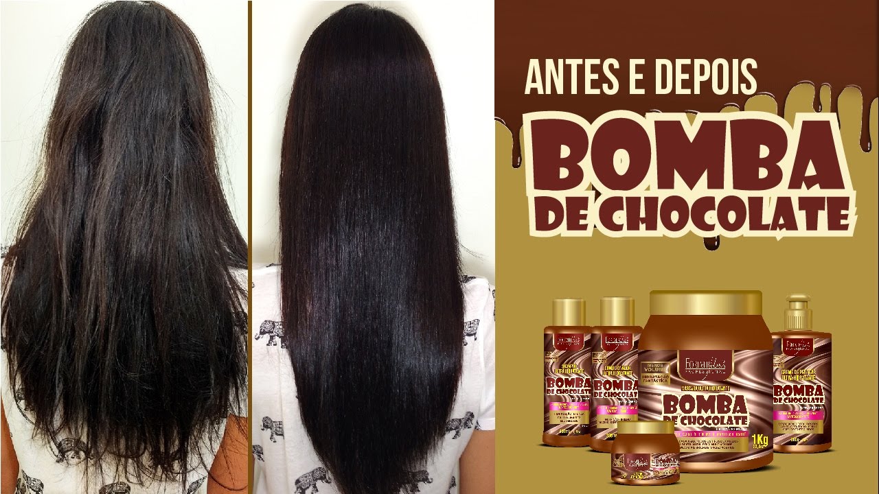 Resultado Antes e Depois Bomba de Chocolate [Forever Liss]