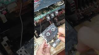 Download lagu Adjust the head position on cassette mechanism of National c40 #cassetteplayer mp3