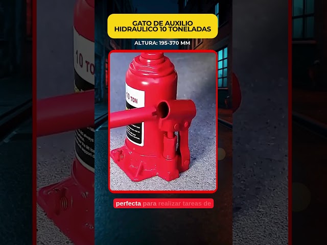 Vídeo relacionado con Gato hidraulico de botella 10 toneladas 10000 kg con homologacion CE 10tn para elevar coches