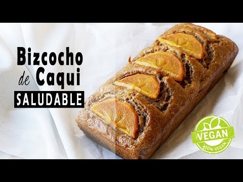 BIZCOCHO DE CAQUI | FÁCIL, SALUDABLE Y VEGANO | RakelCakes