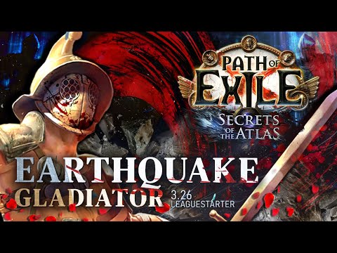 This BEGINNER FRIENDLY Build Clears ALL CONTENT! - Bleed Earthquake Gladiator [PoE 3.26]
