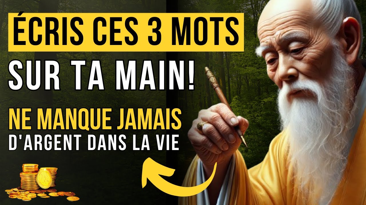 Écrivez ces 3 CHIFFRES sur votre main ET VOUS NE MANQUEREZ JAMAIS D'ARGENT |  Bouddhisme