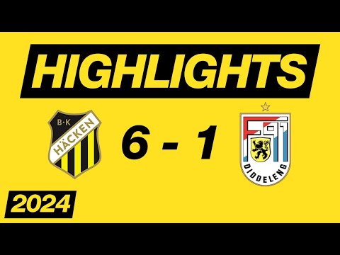 BK Bollklubben Häcken Göteborg 6-1 F91 Dudelange 