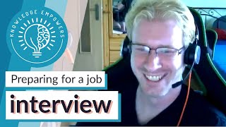Preparing for a job interview pt.1 (for interviewees) - Podcast