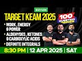 TARGET KEAM 2025 100 QUESTION SERIES MATHS CHEMISTRY PHYSICS Xylem KEAM