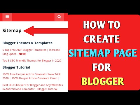 How to Create HTML Sitemap Page for Blogger and Wordpress 🔥🔥🔥🔥|