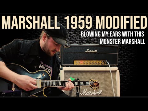 BLOWING MY EARS WITH THE MONSTER MARSHALL 1959 MODIFIED PLEXI, WHAT AN AMP!