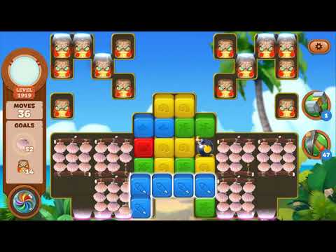 Lost Island Blast Adventure Level 1919 NO BOOSTERS - A S GAMING ✔️