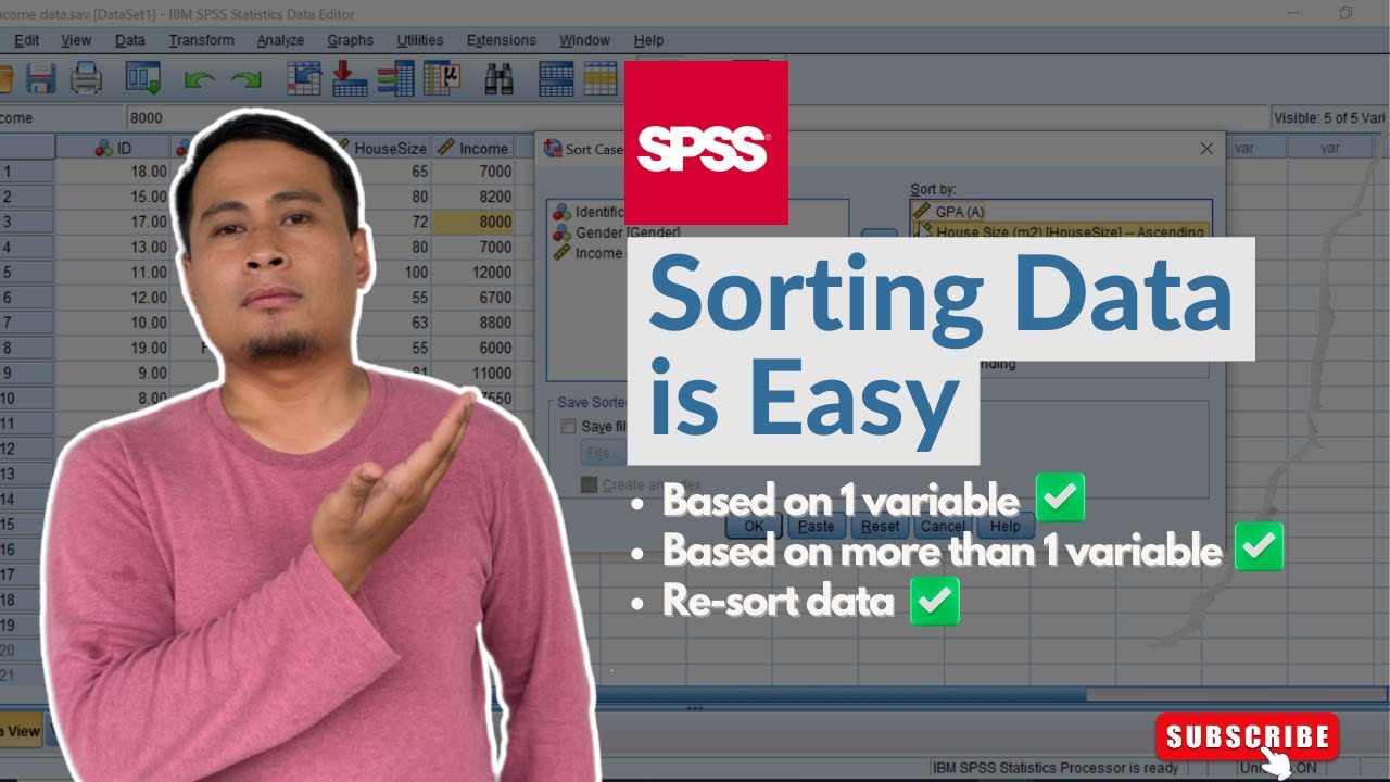 How to Sort Data in SPSS (Clearly Explained)