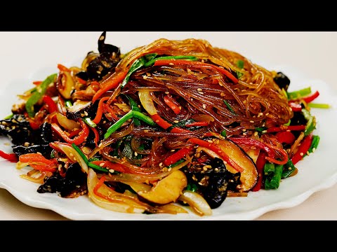 초간단 불지 않는 비건 원팬잡채