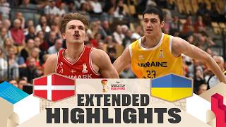 Denmark 🇩🇰 v Ukraine 🇺🇦 | Extended Highlights | FIBA Basketball World Cup 2027 E