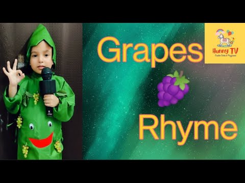 , title : 'Grapes Rhyme | Grape Song | Fancy Dress Compitition Dress-up | Nursary Rhyme in English | | Hanaya |'
