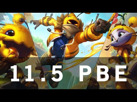 PBE 11.5 Patch (New Skins & Item changes)