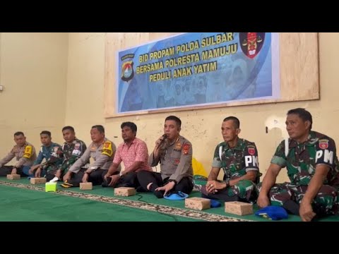 SINERGITAS POLDA SULBAR BERSAMA TNI KUNJUNGI PANTI ASUHAN