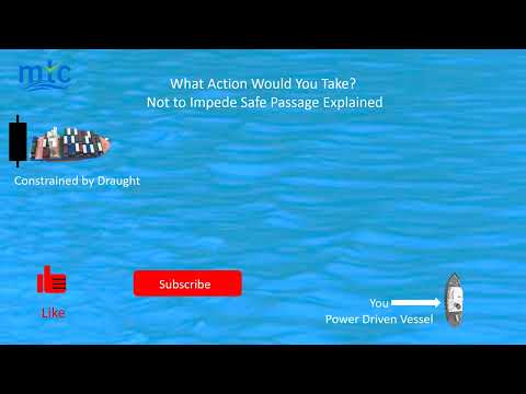 Rule 8 Not to Impede Passage Safe Passage