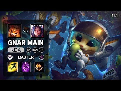 Gnar Top vs Irelia - KR Master Patch 11.1